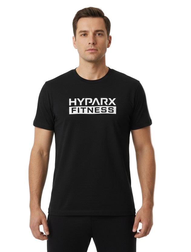 HYPARX FITNESS Logo Black T-Shirt